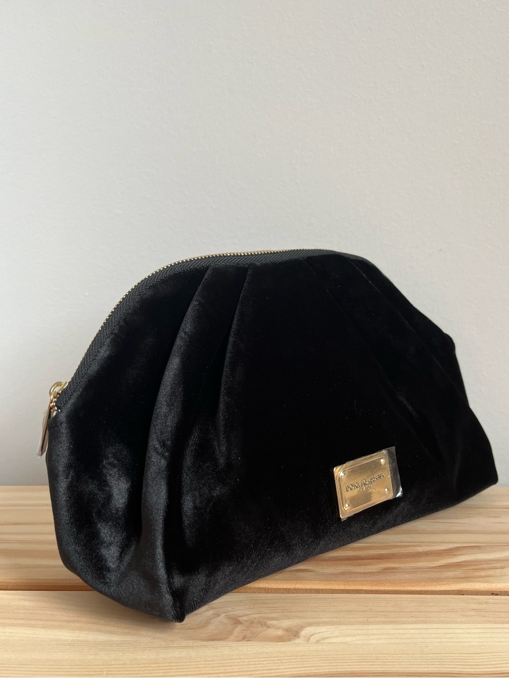 Dolce & Gabbana Beauty Black Velvet Cosmetic Case with Gold Plaque - Picture 3 of 3